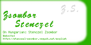 zsombor stenczel business card